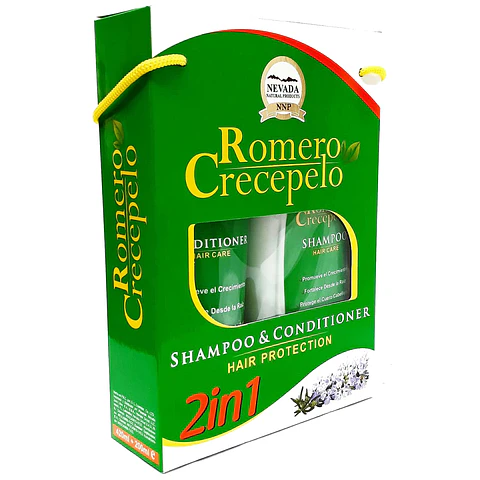 Romero Crece Pelo Shampoo 400 ml y Acondicionador 200 ml