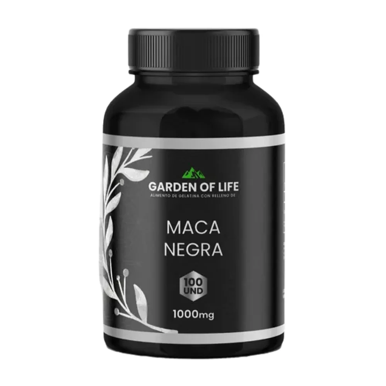 Maca Negra 1000mg Garden Of Life 100 Soft 1