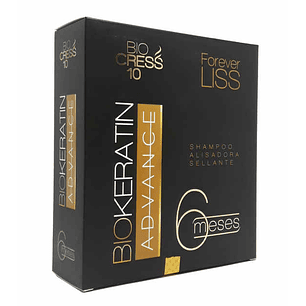 BioKeratin Advance Forever Liss 6 Meses 160 ml Bio Cress 10