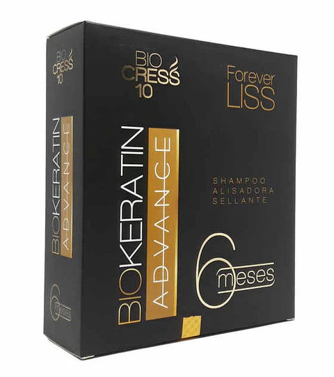 BioKeratin Advance Forever Liss 6 Meses 160 ml Bio Cress 10