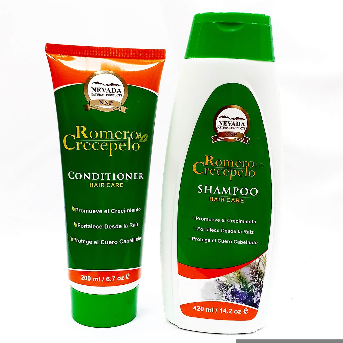Romero Crece Pelo Shampoo 400 ml y Acondicionador 200 ml 3