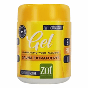Gel Sauna Extrafuerte Eucalipto 500 ml Zoí