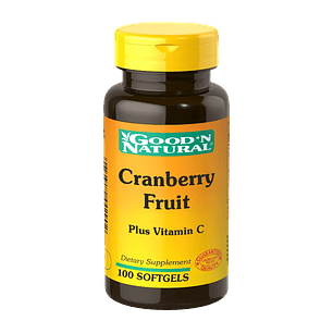 Cranberry Fruit plus Vitamina C 100 Softgels Good'N Natural