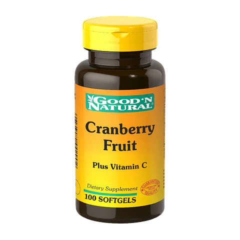 Cranberry Fruit plus Vitamina C 100 Softgels Good'N Natural