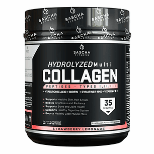 Hydrolyzed Collagen Strawberry Lemonade 490 g Sascha Fitness