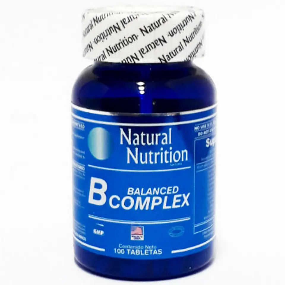 Balanced B Complex 100 Tabletas Natural Nutrition 1