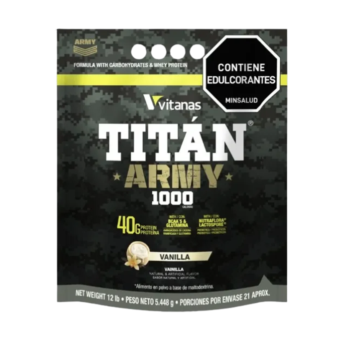 Titan Army 12 Libras Mass Gainer Vitanas 1