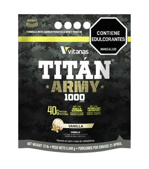 Titan Army 12 Libras Mass Gainer Vitanas