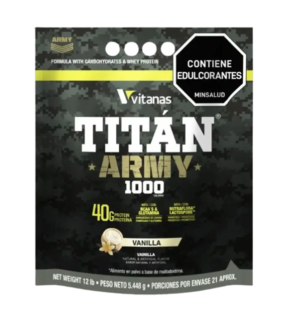 Titan Army 12 Libras Mass Gainer Vitanas 1