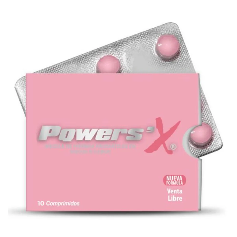 PQwers'X Rosado Sachet 10 Tabletas  1