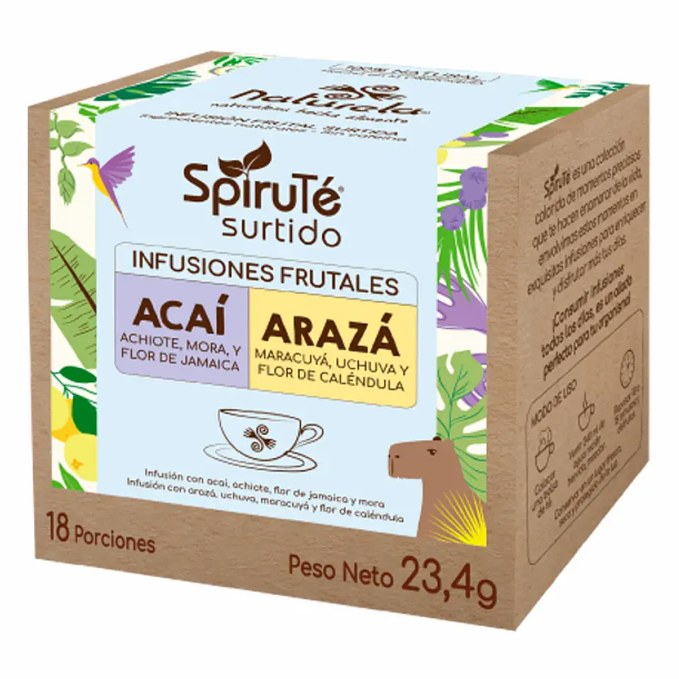 Spiruté Surtido Infusiones Frutales 18 Porciones Naturela 1