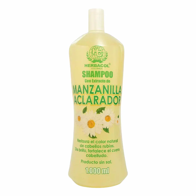 Shampoo de Manzanilla Aclarador 1000 ml Herbacol 1