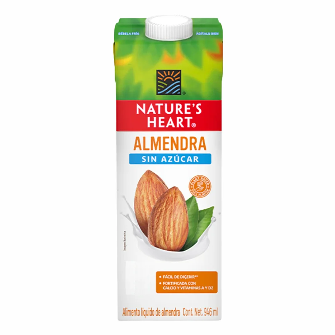 Bedida de Almendra Sin Azúcar 946 ml Nature's Heart 1