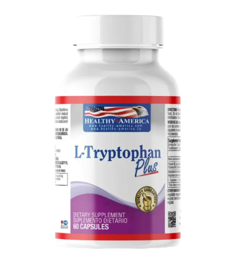 L Tryptophan Plus Healthy America 60 Capsulas 1