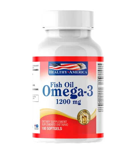 Omega 3 1200 mg 100 Softgels Healthy America 