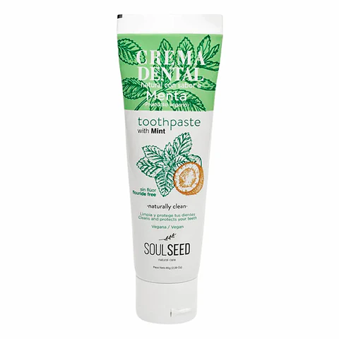 Crema Dental Menta Sin Flúor 75 g SoulSeed