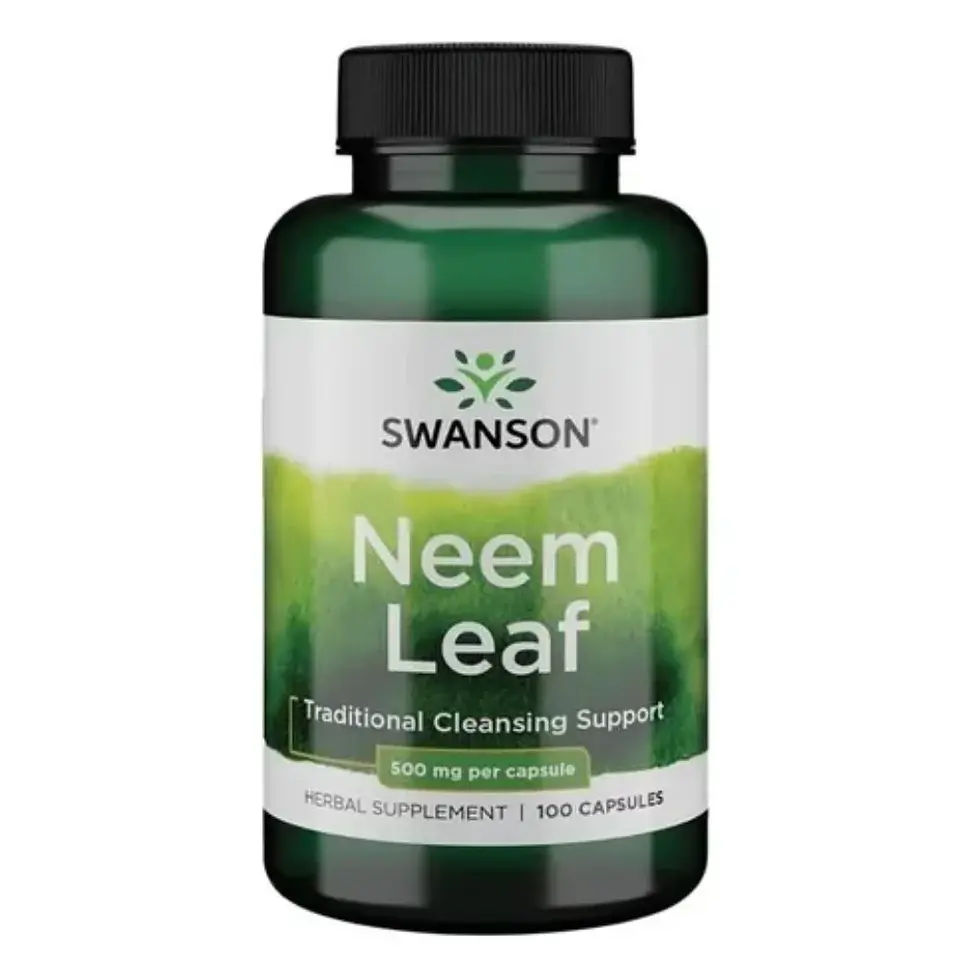 Neem Leaf 100 Cápsulas Swanson  1