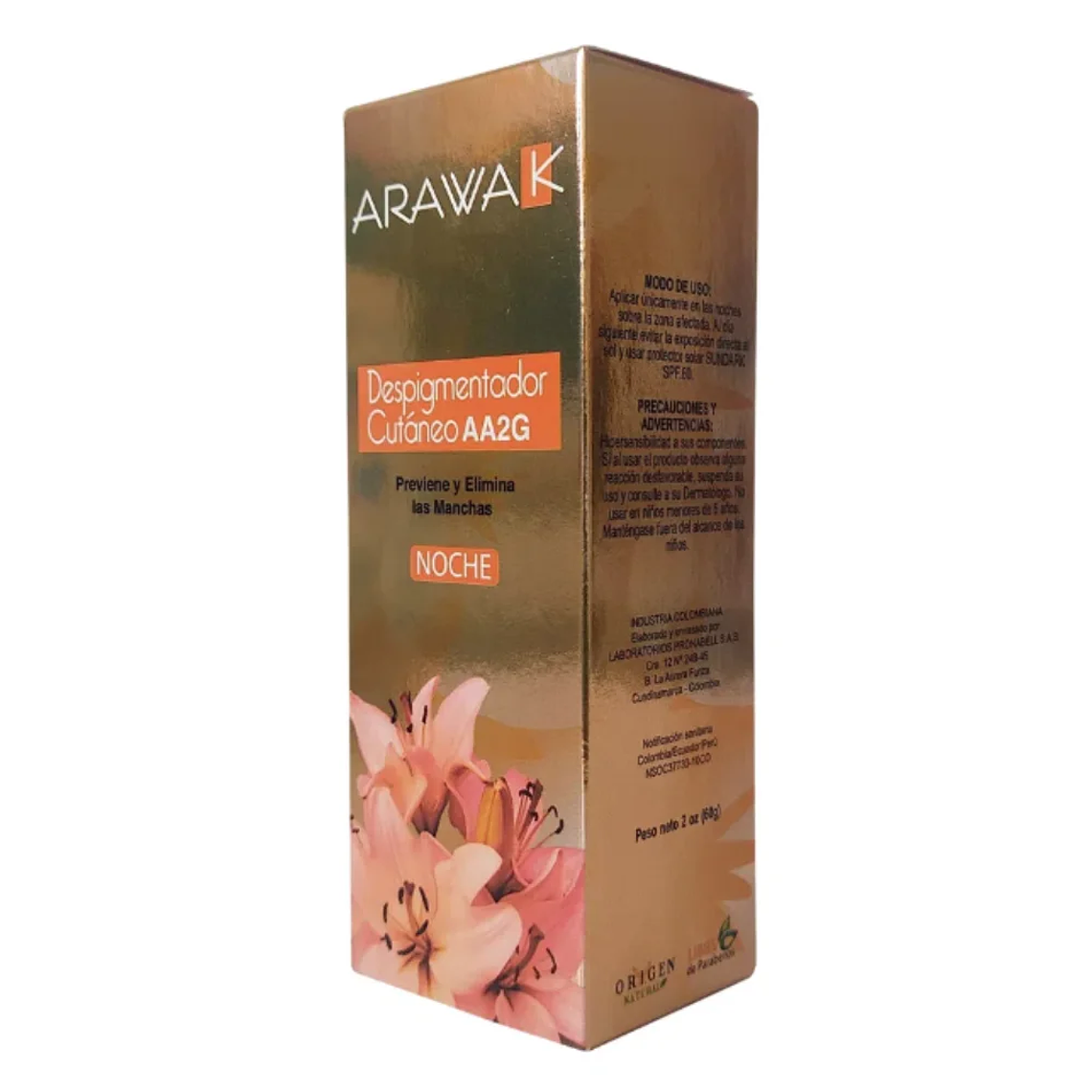 Despigmentador Cutáneo AA2G Noche Arawak 60 gr 1