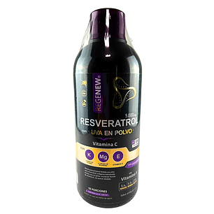 Resveratrol 5000mg con vitamina C 1000 ml Regenew 3Q