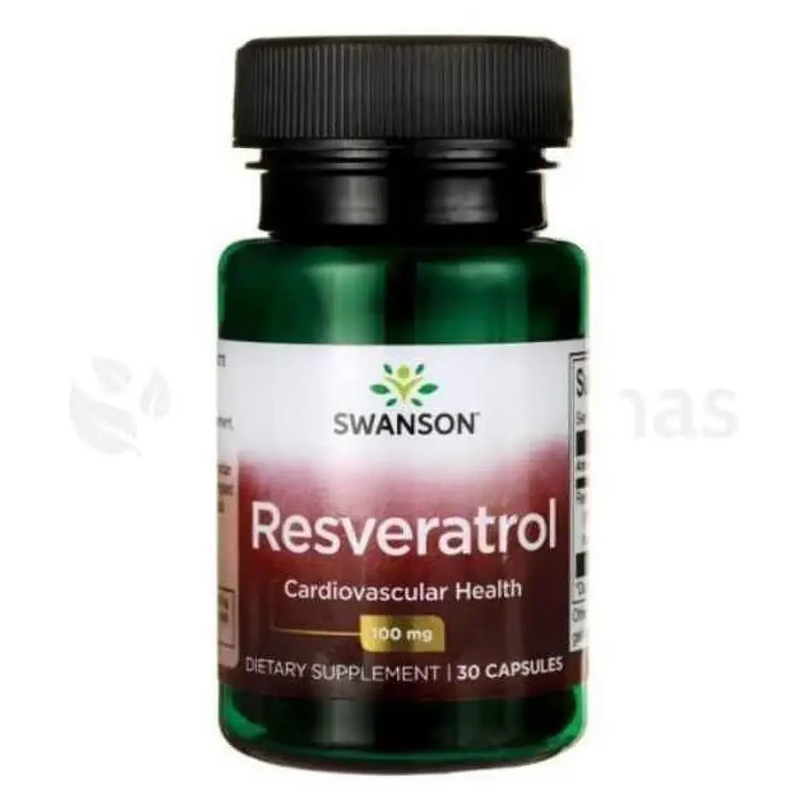 Resveratrol 100 mg Swanson 30 Cápsulas  1
