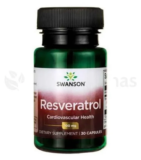 Resveratrol 100 mg Swanson 30 Cápsulas 