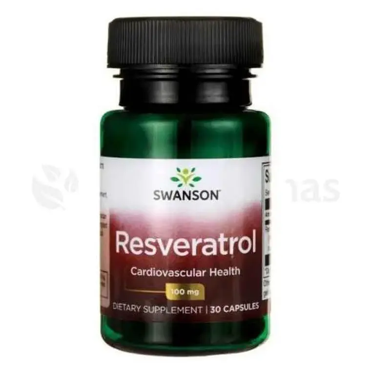 Resveratrol 100 mg Swanson 30 Cápsulas  1