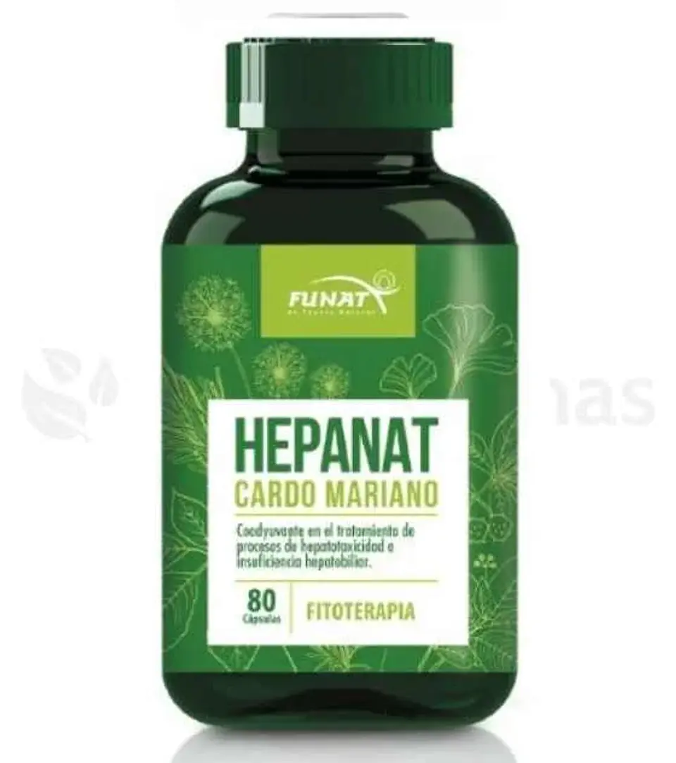 Hepanat Cardo Mariano 80 Cápsulas Funat 1