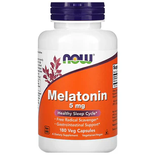 Melatonin 5mg Now 180 Cápsulas 