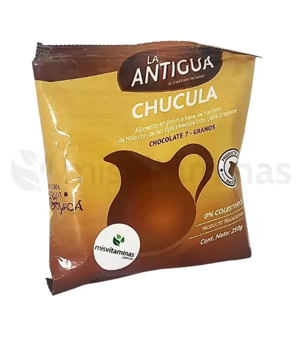 Chucula Chocolate 7 Granos 250 gr La Antigua 1