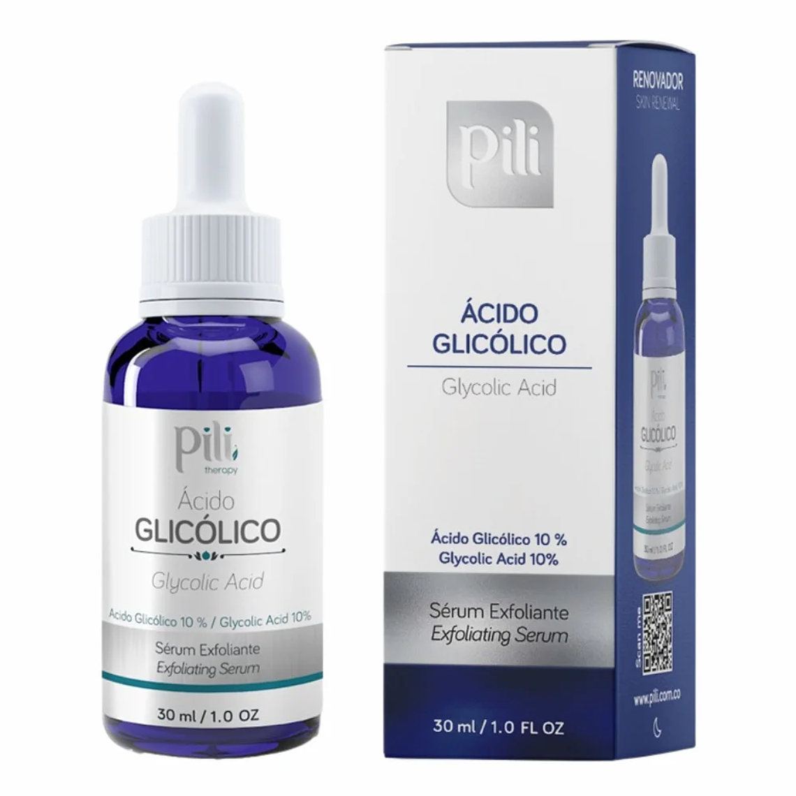 Ácido Glicólico Sérum Exfoliante 30 ml Pili 1