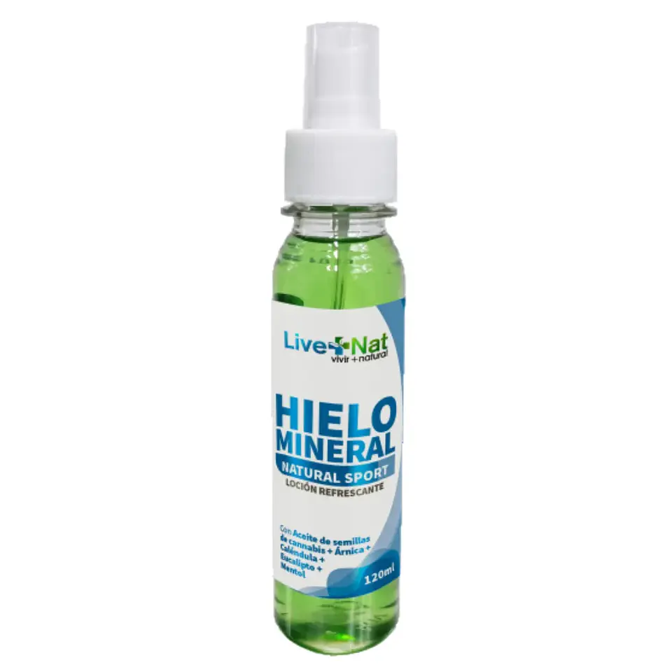 Hielo Mineral Loción Refrescante 120 ml Live + Nat 1