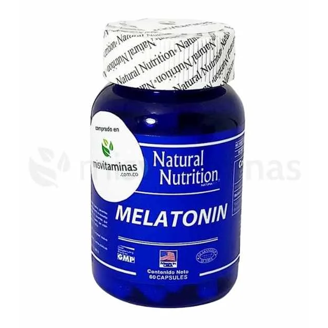 Melatonina 3 mg 60 Cápsulas Natural Nutrition  1
