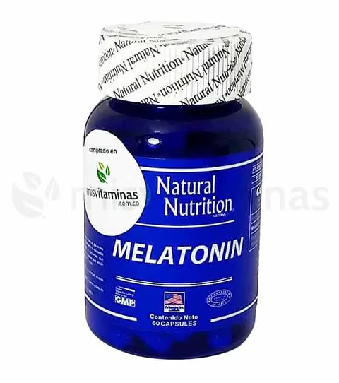 Melatonina 3 mg 60 Cápsulas Natural Nutrition 