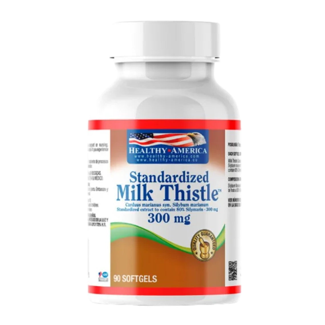 Milk Thistle 300 mg 90 Softgels Healthy America 1