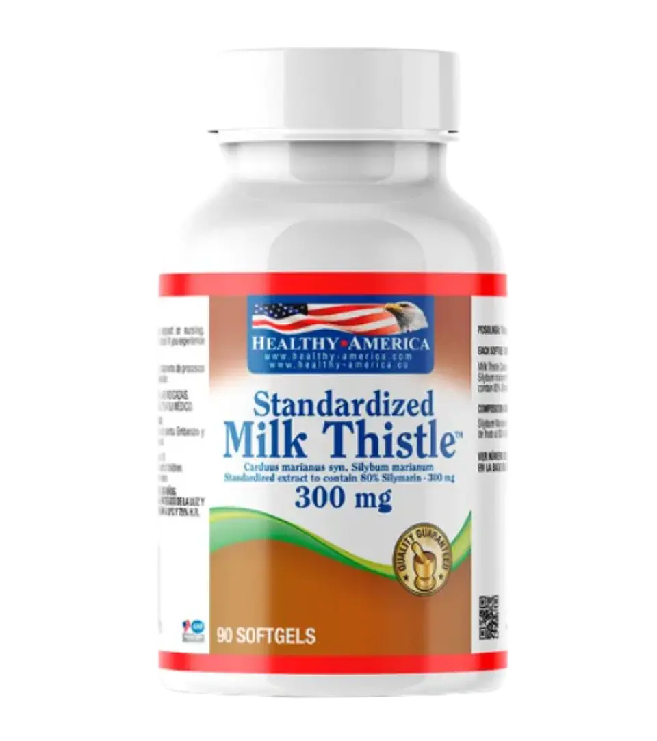 Milk Thistle 300 mg 90 Softgels Healthy America 1