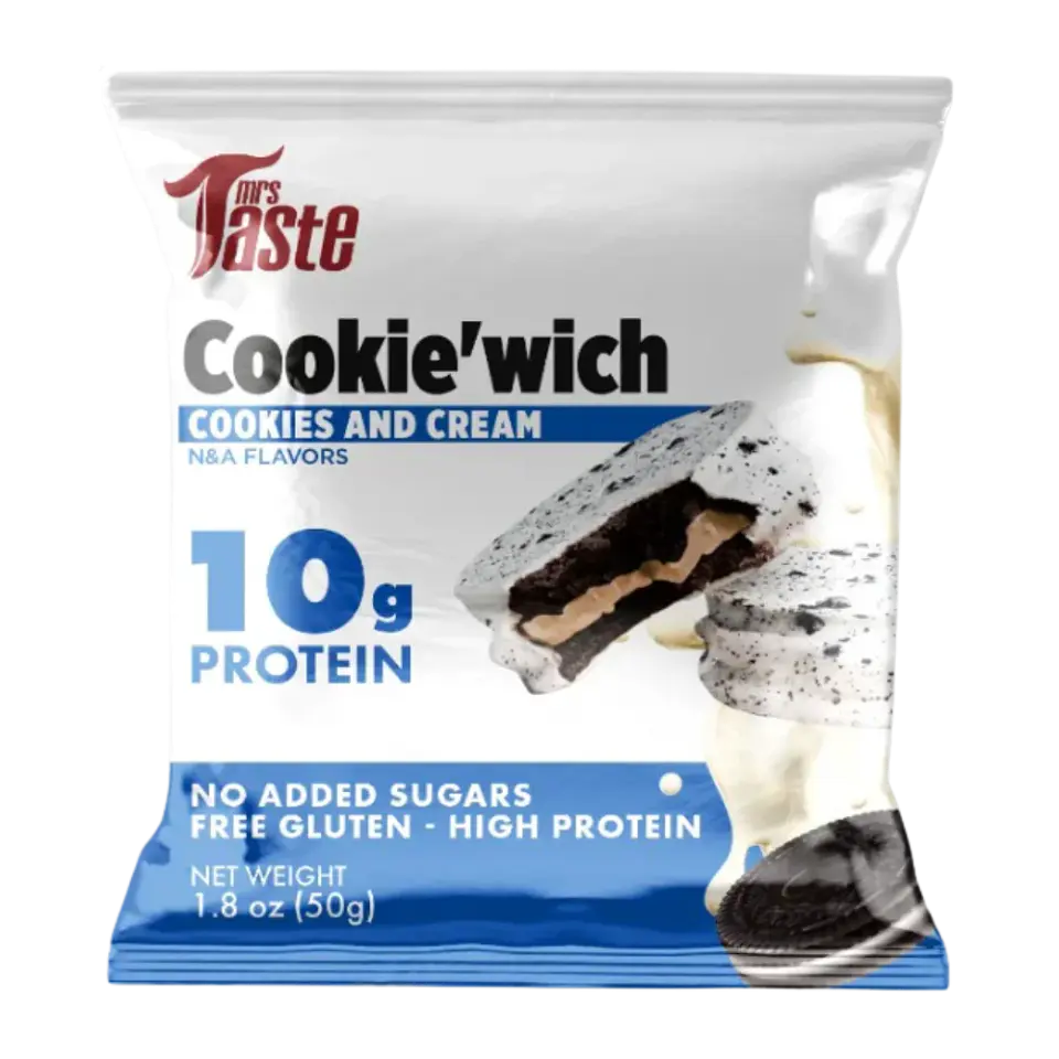Alfajore Cookie'Wich Cookies & Cream 50 grs Mrs Taste 1