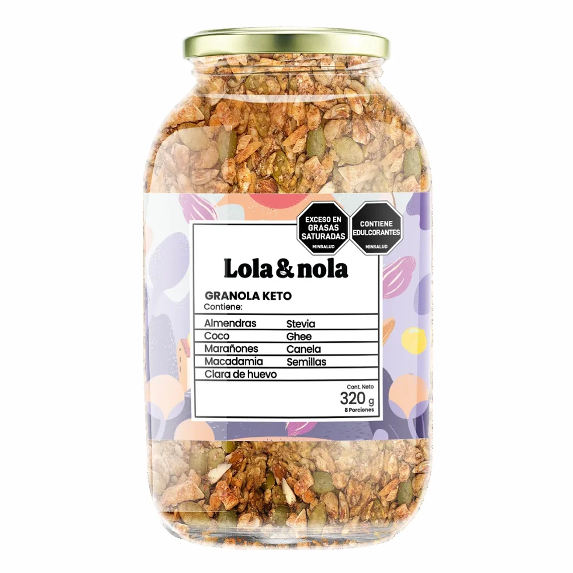 Granola Keto 320 g Lola & Nola 1