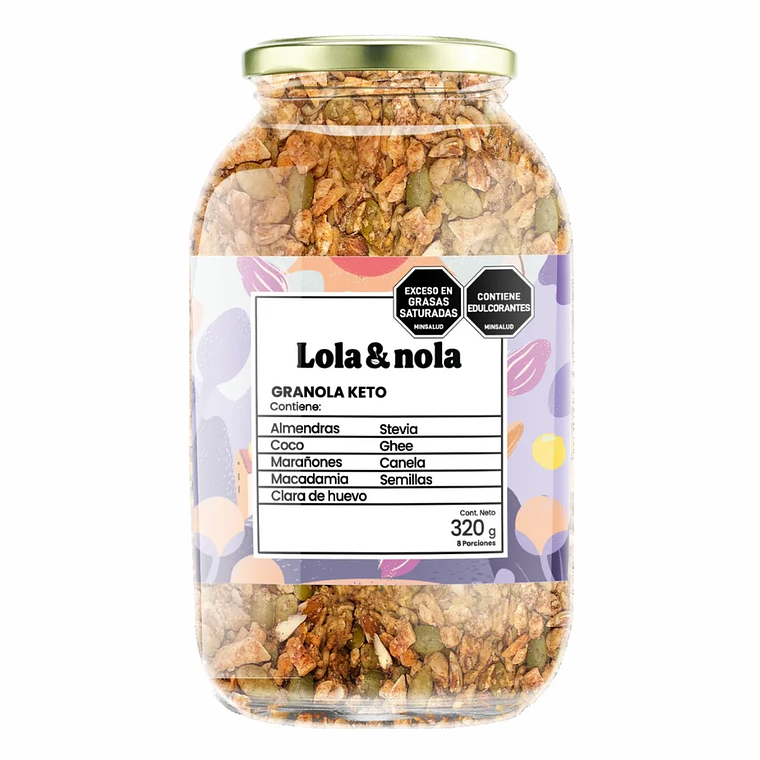 Granola Keto 320 g Lola & Nola 1