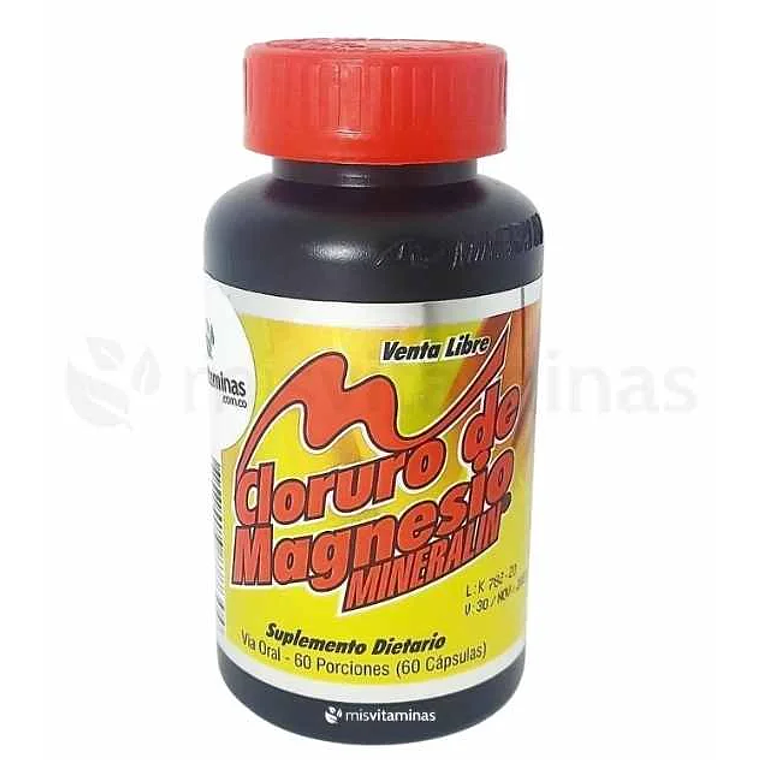 Cloruro de Magnesio 60 Cápsulas Mineralin 1