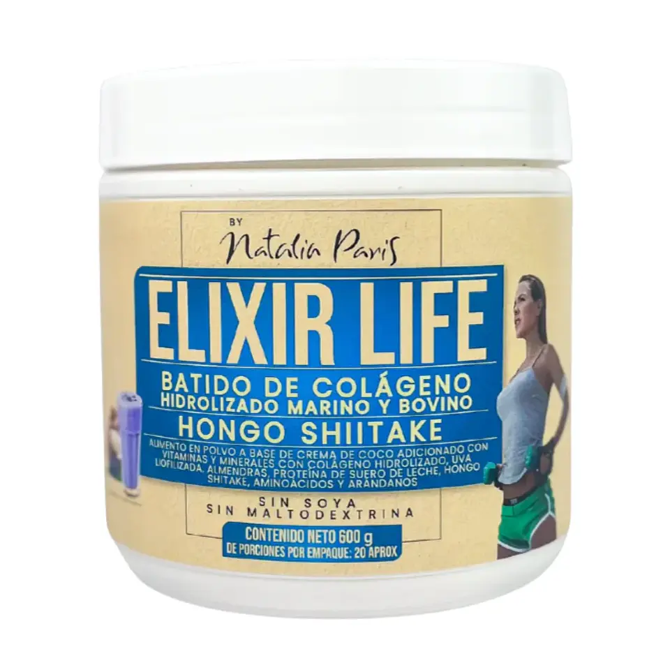 Elixir Life Batido de Colágeno hidrolizado 600 gr by Natalia Paris 1