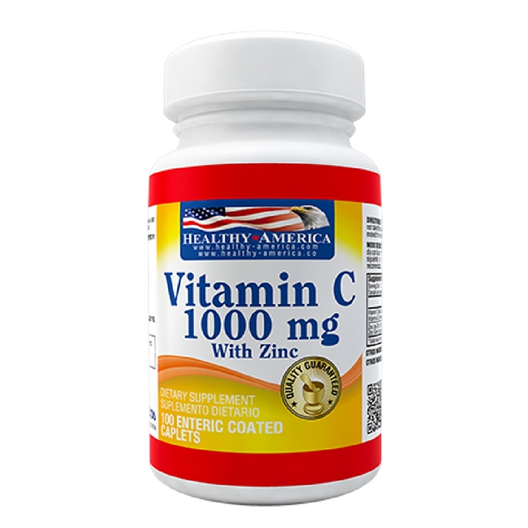 Vitamin C 1000 mg with Zinc 100 tab Healthy America 1