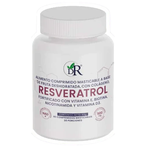 Resveratrol 500mg  Doctor Rojas 60 Cápsulas Masticables