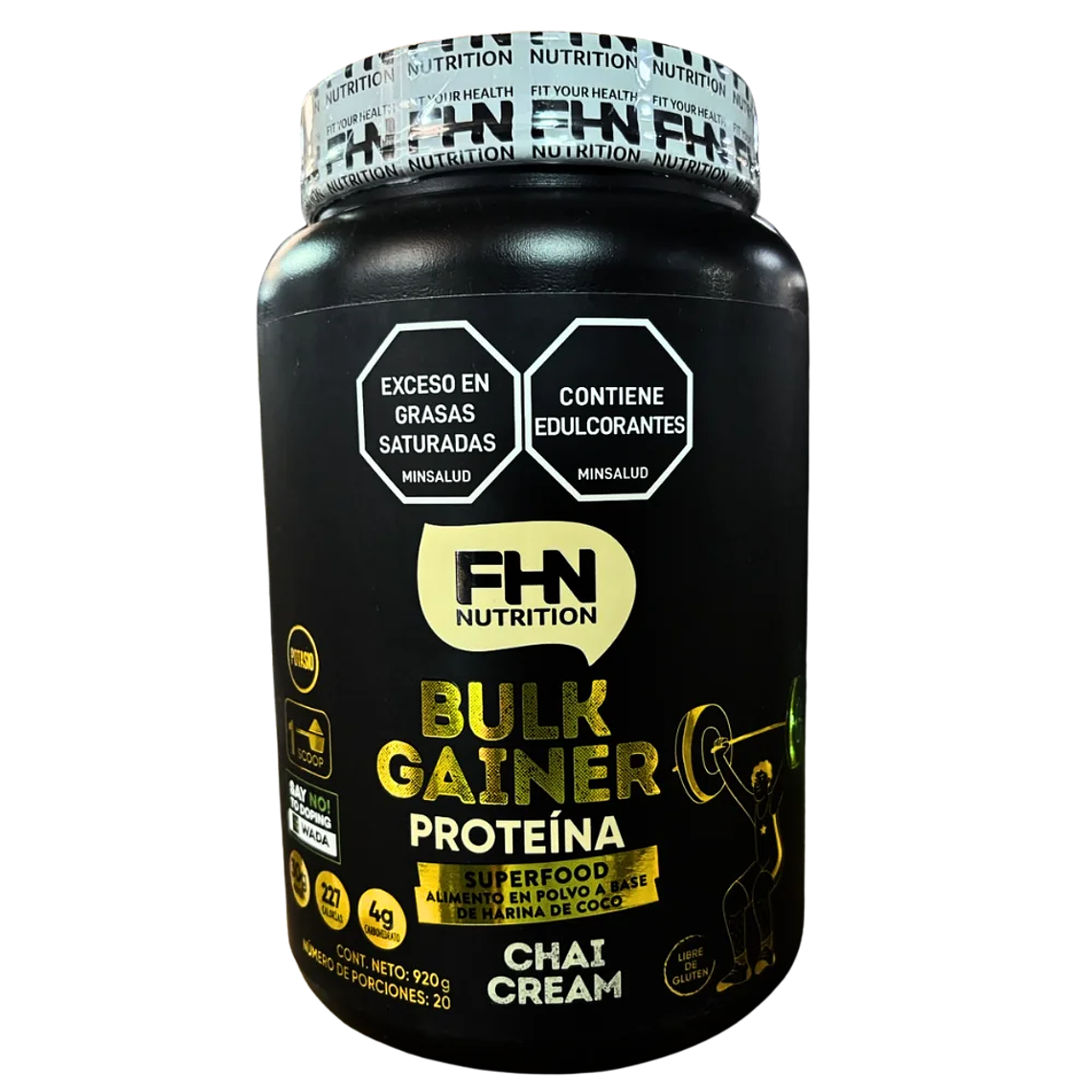 Bulk Gainer Proteína Crema de Chai 920 gr FHN 1