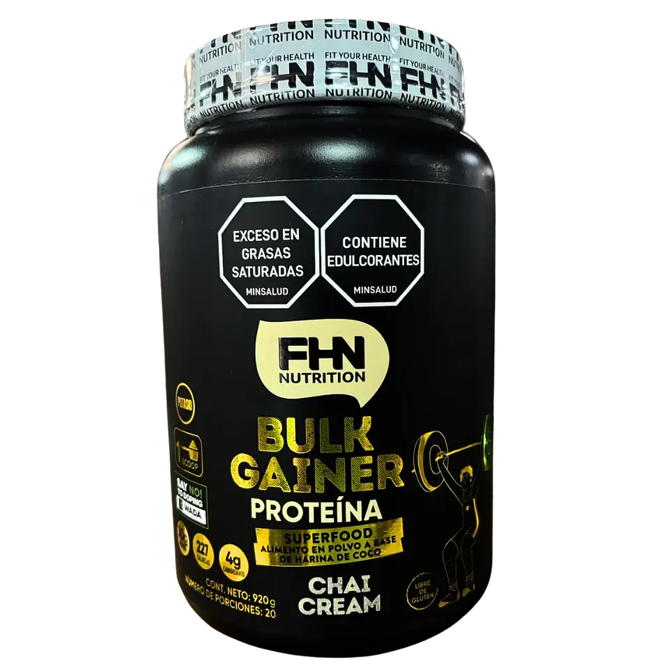 Bulk Gainer Proteína Crema de Chai 920 gr FHN 1