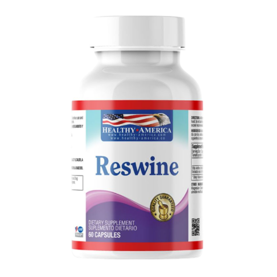 Reswine Healthy America 60 Capsulas Resvertarol Vitis Vinifera 1