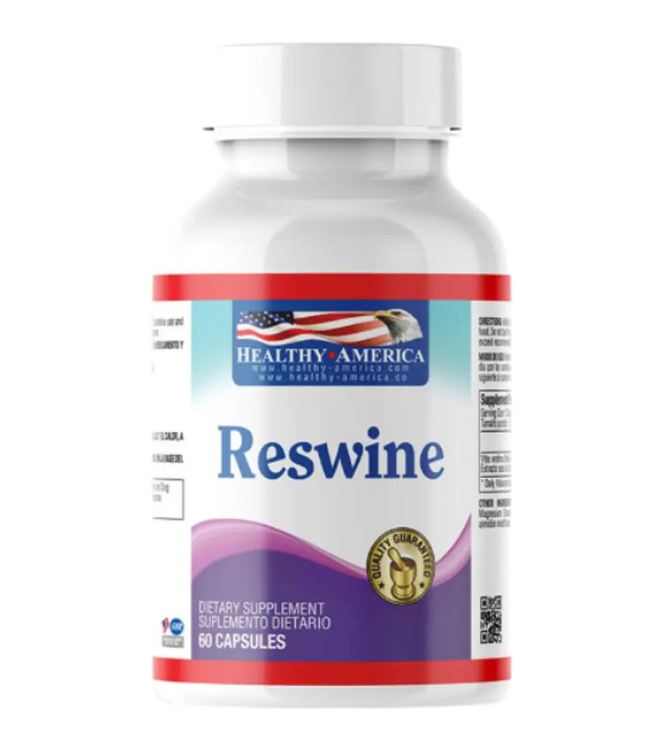 Reswine Healthy America 60 Capsulas Resvertarol Vitis Vinifera 1