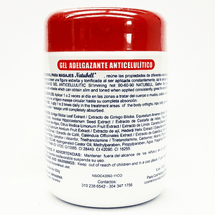Gel Caliente Adelgazante y Anticelulítico 500 g Natubell