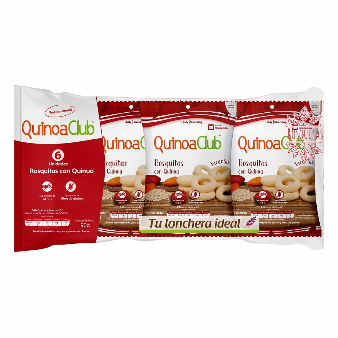 Quinoa Club Rosquitas Picantes 6 Unidades 1