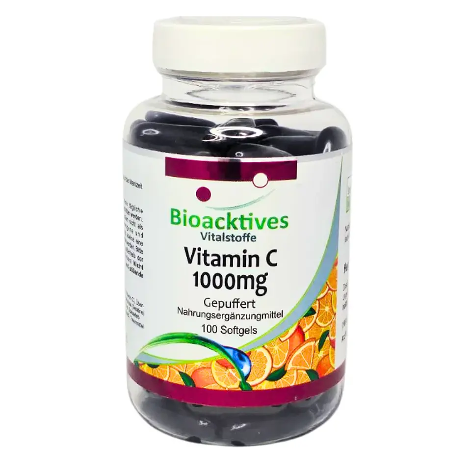 Vitamina C 1000 mg Alemana 100 softgels Bioacktives 1