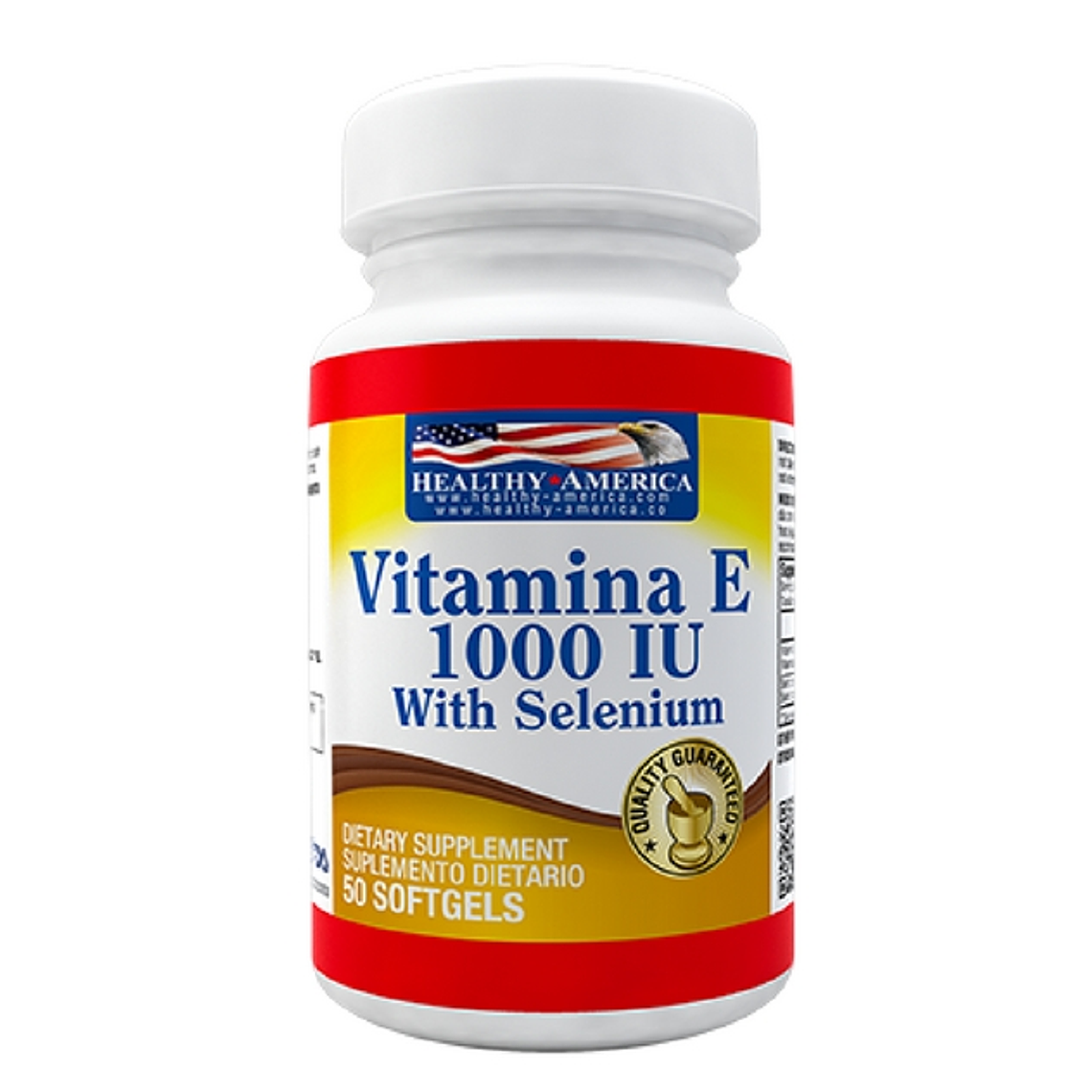 Vitamina E 1000 IU with Selenium 50 softgels Healthy America 1